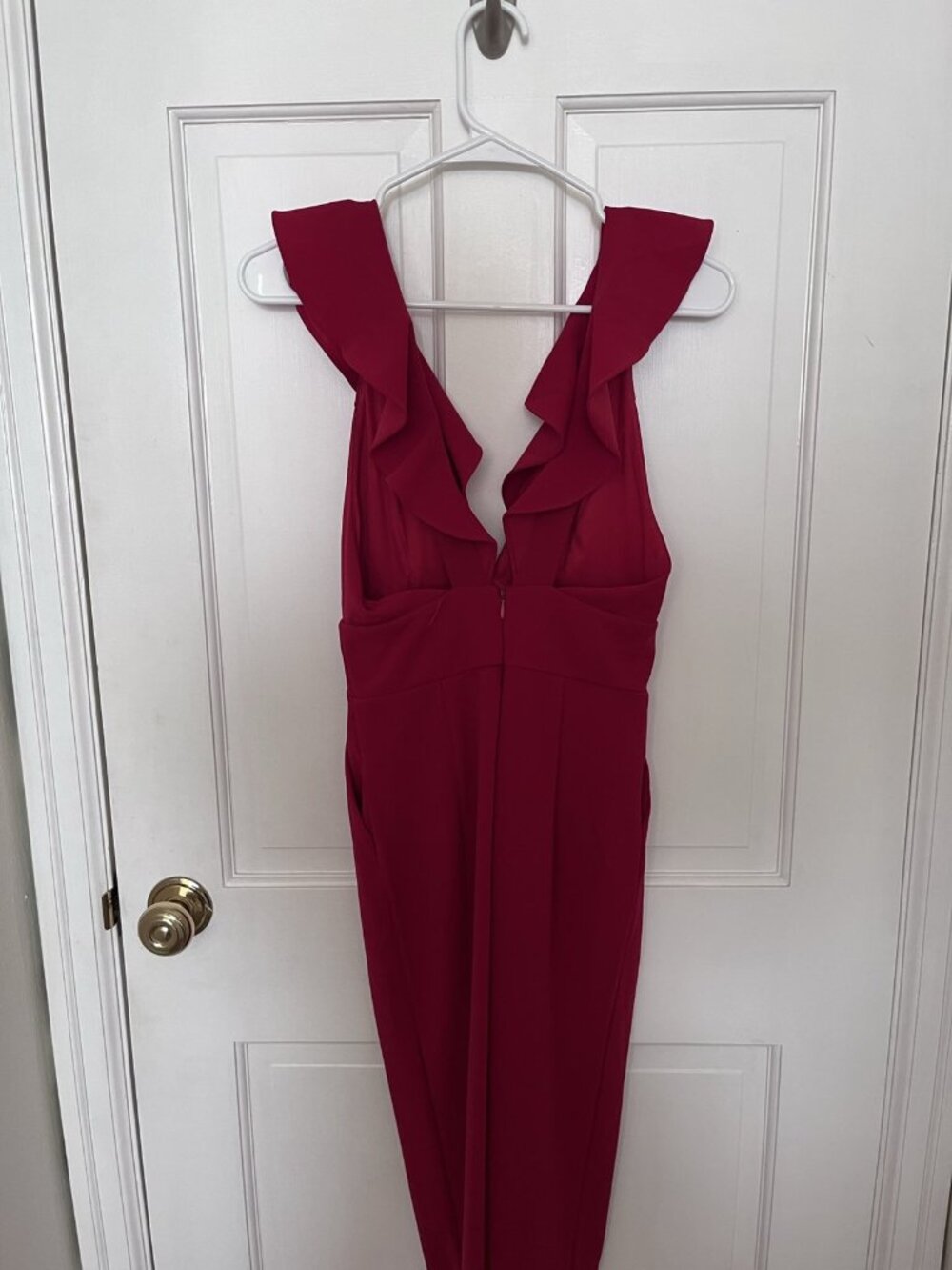 Lulus Red Ruffle Jumpsuit - Picture 3 of 5